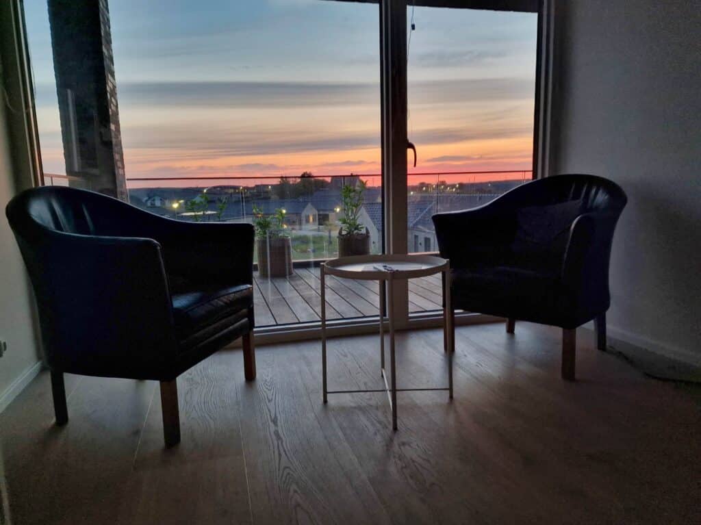 Terapi samtale solnedgang