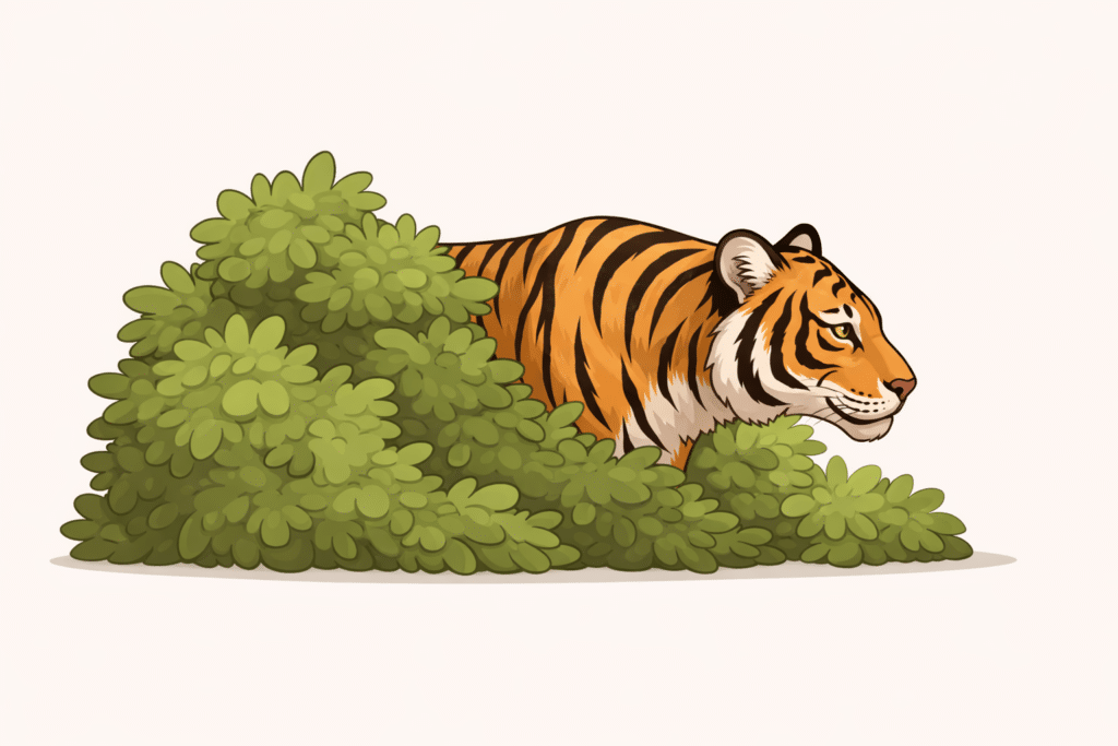 Tiger som godt må være der -